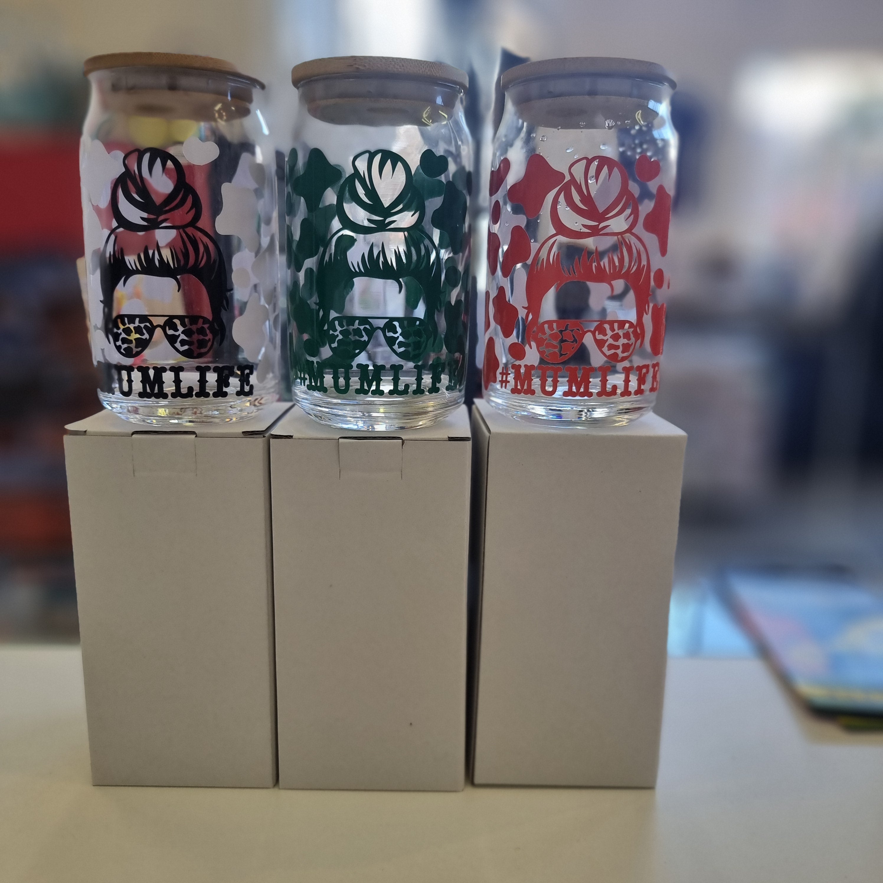 Mum Life Glass Tumbler