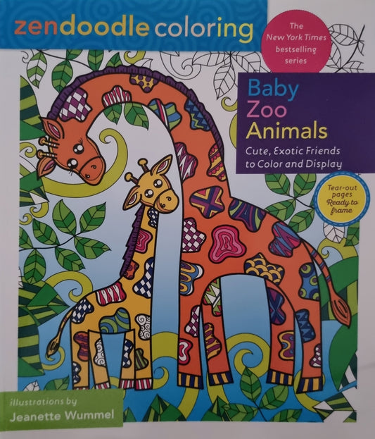 Zendoodle Coloring: Baby Zoo Animal