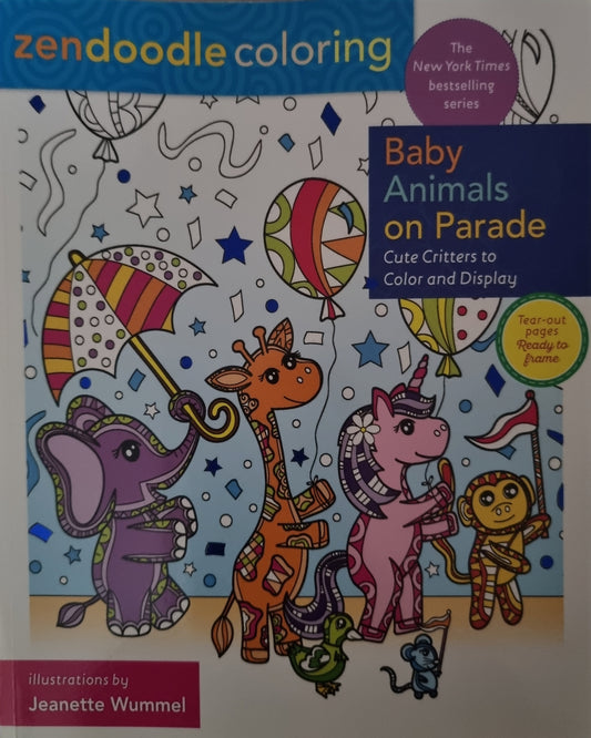Zendoodle Coloring: Baby Animals on Parade