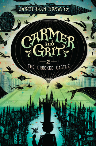 Cover of 'The Crooked Castle, Bk. 2' featuring a whimsical illustration with a flying circus theme.