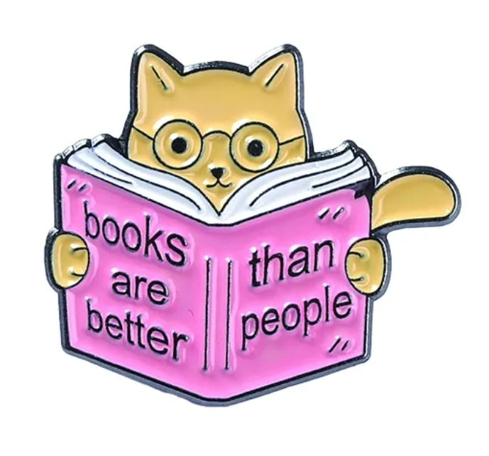 Book Banner pins